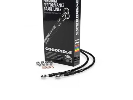 Goodridge 01-05 Yamaha FZS1000 Fazer Black Front SS Brake Lines Online Hot Sale