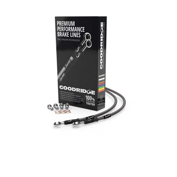 Goodridge 2023 Yamaha Tracer 9 GT+ ABS Carbon Rear SS Brake Lines For Sale