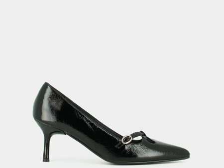 264-t Douchka Cuir Brillan Noir Online Hot Sale