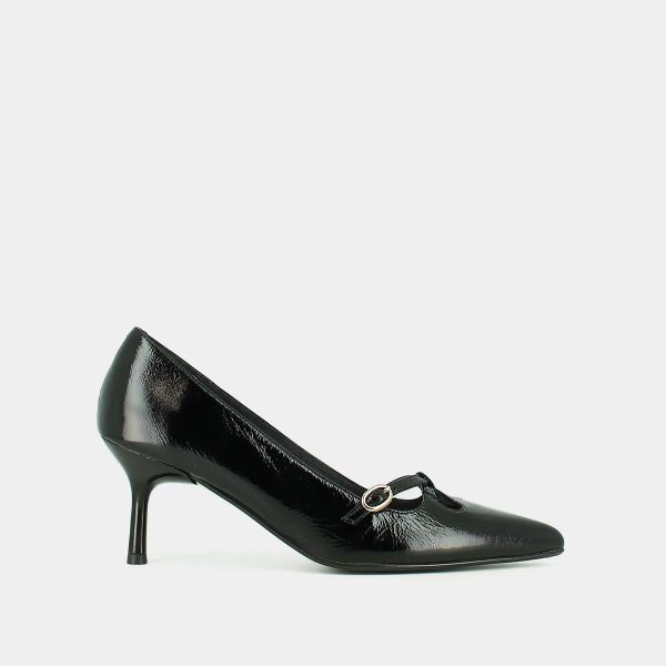 264-t Douchka Cuir Brillan Noir Online Hot Sale