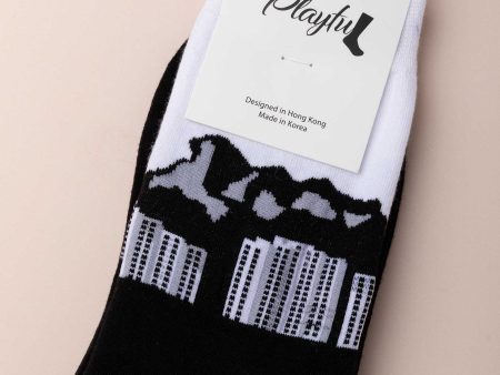 Socks Lion Rock Black-White Online Hot Sale