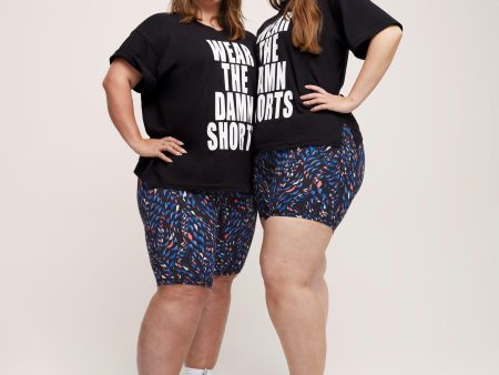 Wear The Damn Shorts T-shirt Sb9835a Black Cheap