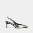 264-lise Diamantus Cuir Metal Argent-Fonce Cheap