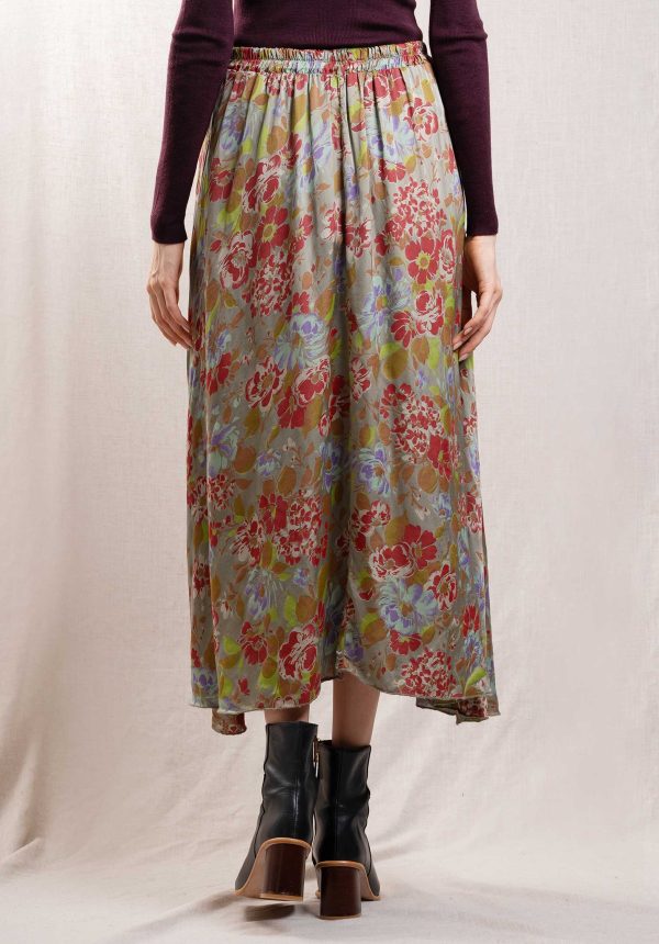 Skirt 31919 Flower-Print Cheap