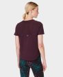 Breathe Easy Short Sleeve Top Sb9121 Midnight-Cherry-Purp For Discount