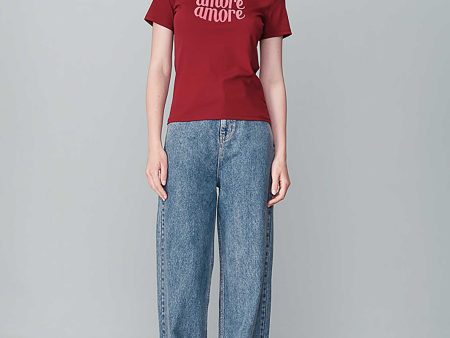 Tshirt Nicolette Bordeaux Online