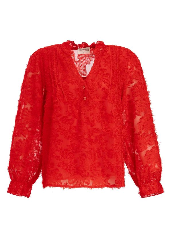 Blouse Ap2410 Rouge Online Sale