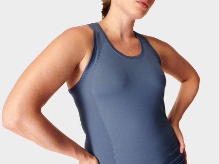 Athlete Crop Seamless Workout Sb6545c Endless-Blue Online now