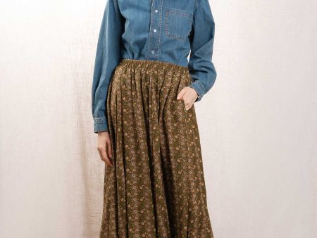 Skirt Lola 02lopcfd Vintage-Floral-Olive Online now