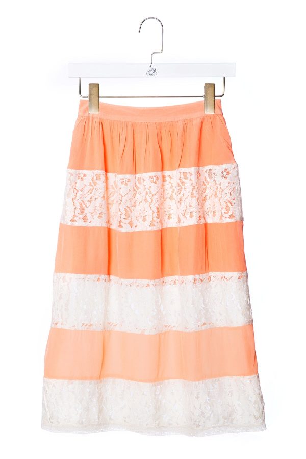 Lace Panelled Skirt Online Sale