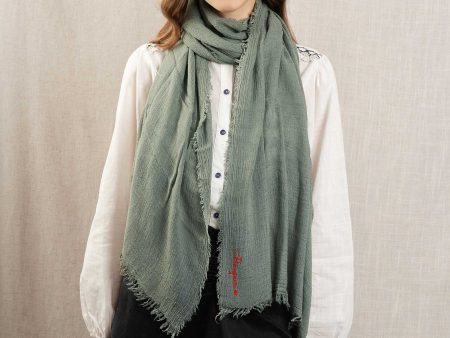 Scarf Ech0345 Kaki Online Hot Sale