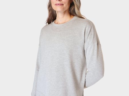 After Class Longline Sweatshir Sb8985b Light-Grey-Marl For Cheap