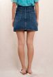 Denim Skirt 11039 Bleu Online Sale