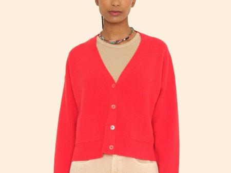 Cardigan X9mrs002 Trudie Cardigan Red-Robin Fashion