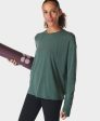 Soft Flow Studio Long Sleeve T Sb9989 Trek-Green Online now