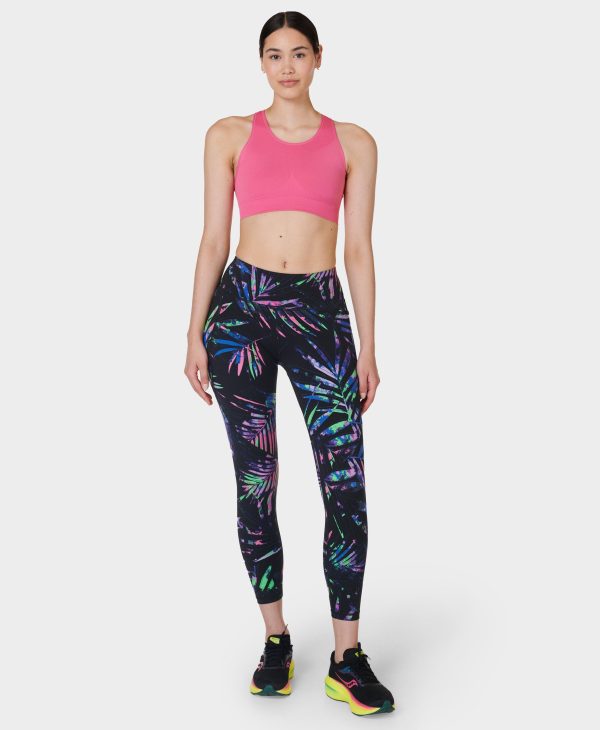 Power 7 8 Workout Leggings Sb5400a 78 Black-Paradise-Palms Sale