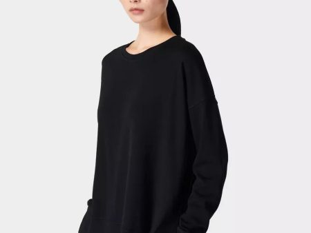 After Class Longline Sweatshir Sb8985 Black For Cheap