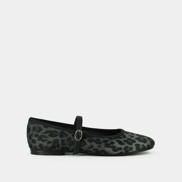 264- Douceur Textile Leopard-Gris Online now