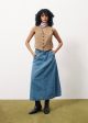 Denim Skirt Chc-24045 Ermeline Bleu-Jean Cheap