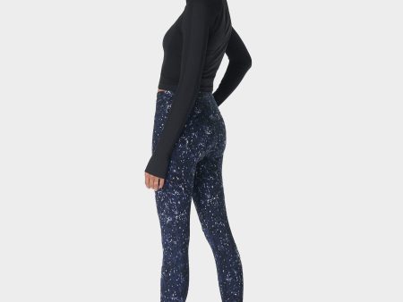 Power 7 8 Workout Leggings Sb5400a 78 Blue-Ebony-Print Hot on Sale