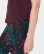 Breathe Easy Short Sleeve Top Sb9121 Midnight-Cherry-Purp For Discount