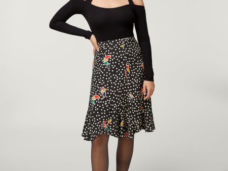 Skirt Papillons Ophelie Noir Fashion