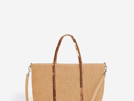 Tote Bag Linen Cabas S Ve31-v40435 Jute For Cheap