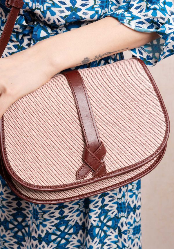 Crossbody Bag Sedro Toile Bordeaux Online Hot Sale