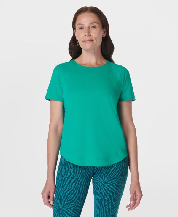 Breathe Easy Short Sleeve Top Sb9121 Gem-Green For Discount