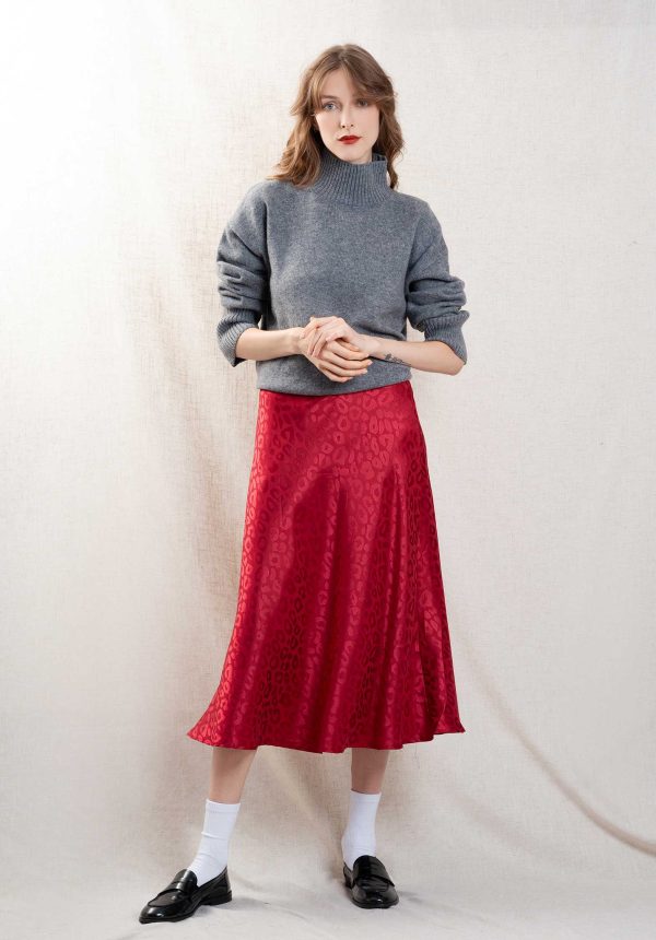 Skirt Ap2434 Bordeaux on Sale