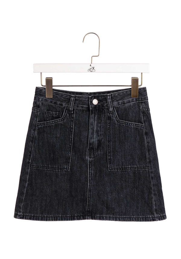 Denim Skirt 11039 Noir For Sale