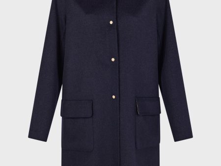 Coat Lareen Dam26a029 Navy Online