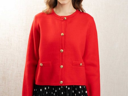 Cardigan Yp1543 Rouge Online