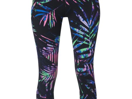 Power 7 8 Workout Leggings Sb5400a 78 Black-Paradise-Palms Sale