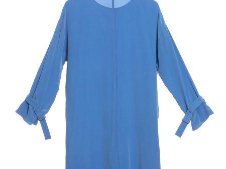 Silk Long-sleeved Float Dress For Discount