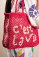 Beach Bag Cest La Cest La Vie Smal Hot-Pink For Discount