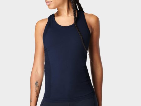 Athlete Crop Seamless Workout Sb6545c Navy-Blue Sale