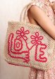 Beach Bag Flower Flower Love Smal Nat For Cheap