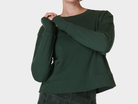 After Class Crop Sweatshirt Sb5622c Trek-Green Cheap