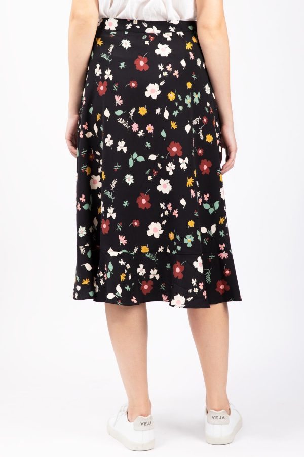 Floral Print Tie Waist Skirt For Discount