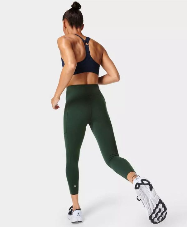 Power High Waist Workout Leggi Sb6438 Trek-Green Fashion