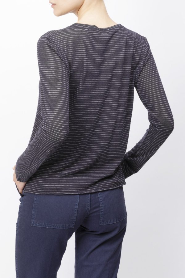 Striped Long Sleeved T-shirt For Discount