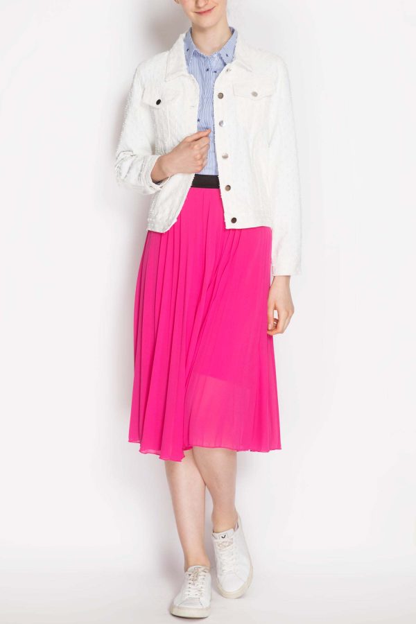 Pleated Midi Skirt on Sale