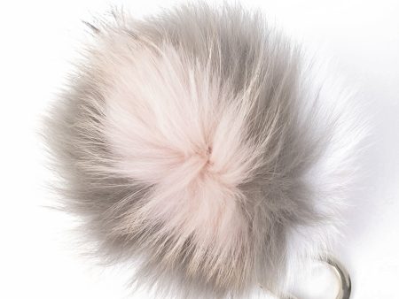 Fox Fur Pompom Keychain For Discount