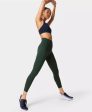 Power High Waist Workout Leggi Sb6438 Trek-Green Fashion