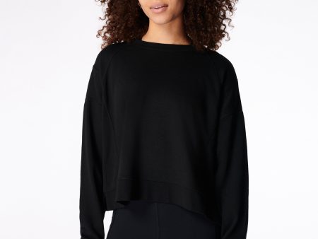 After Class Crop Sweatshirt Sb5622c Black Discount