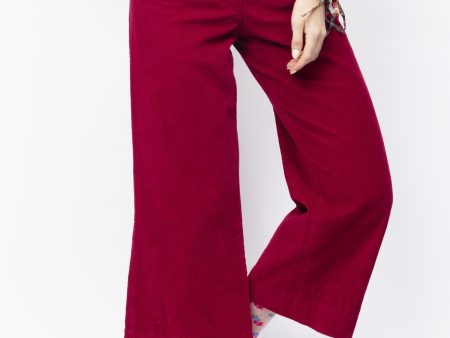 Wide-leg Corduroy Cotton Pants Online Hot Sale