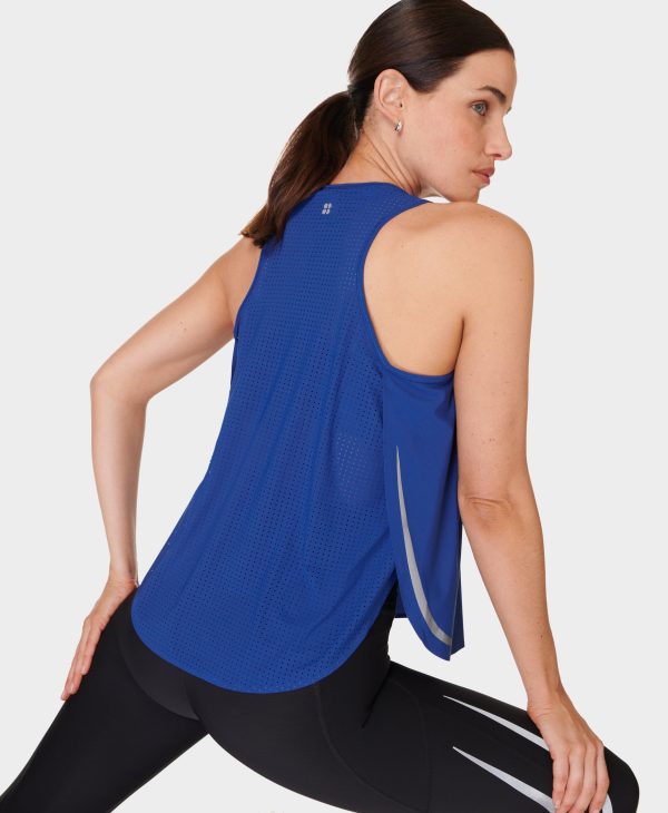 Zero Gravity Running Tank Sb9316 Lightning-Blue Online Sale