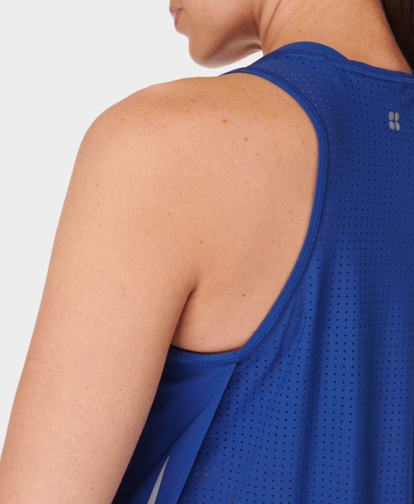 Zero Gravity Running Tank Sb9316 Lightning-Blue Online Sale