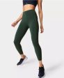 Power High Waist Workout Leggi Sb6438 Trek-Green Fashion